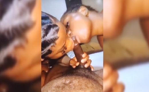 Double Blowjob From Naughty Girls