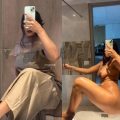 Indian Model “Moanicaah” Shares Bathroom Nude Selfie Photo